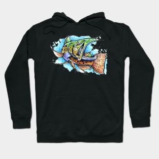 Trout Watercolor Hoodie